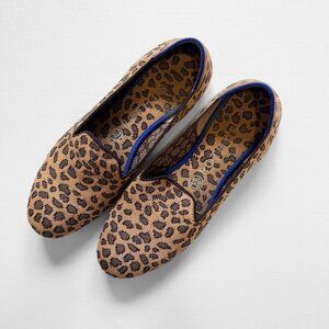 Rothy's Animal Print Loafer Brown Spotted Leopard Sz 8
